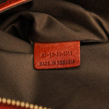 Chloe Beige Brown Canvas Leather Tote Bag
