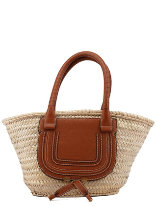 Chloé Beige Brown Marcie Basket Bag