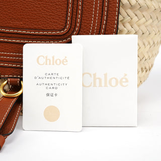 Chloé Beige Brown Marcie Basket Bag