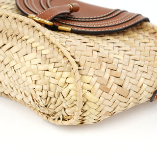 Chloé Beige Brown Marcie Basket Crossbody Bag