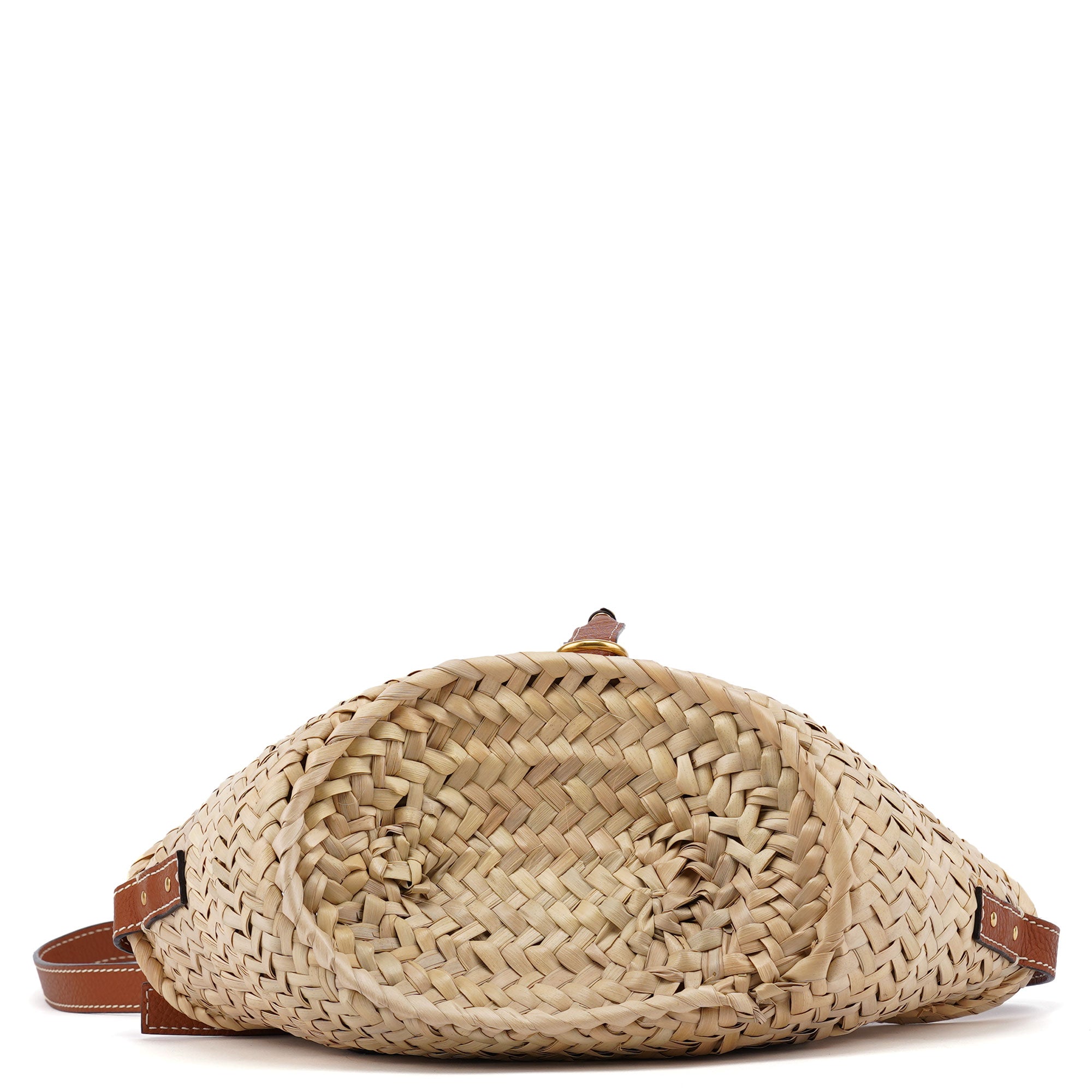 Chloé Beige Brown Marcie Basket Crossbody Bag