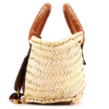 Chloe Beige Brown Raffia Marcie Basket Bag