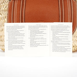 Chloe Beige Brown Raffia Marcie Tote Bag