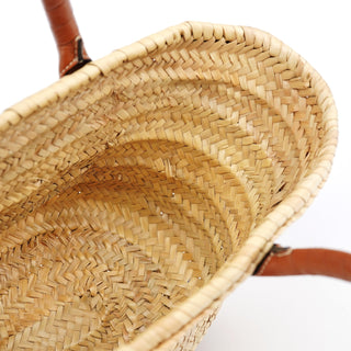 Chloe Beige Brown Raffia Marcie Tote Bag