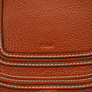 Chloe Beige Brown Raffia Marcie Tote Bag