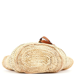 Chloe Beige Brown Raffia Marcie Tote Bag