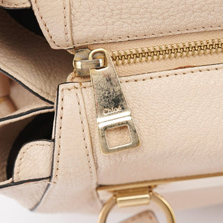 Chloé Beige Calfskin 2-Way Tote Bag