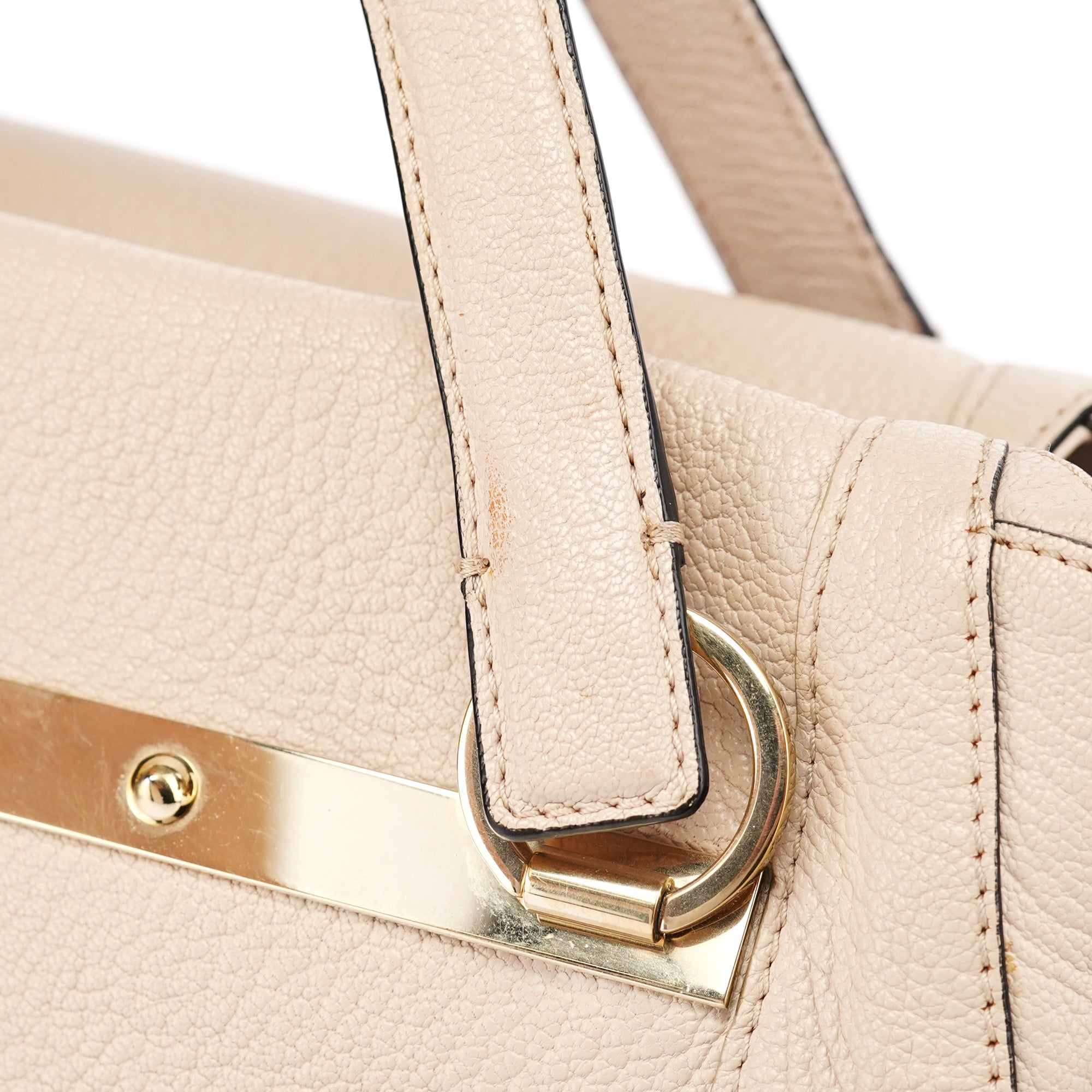 Chloé Beige Calfskin 2-Way Tote Bag