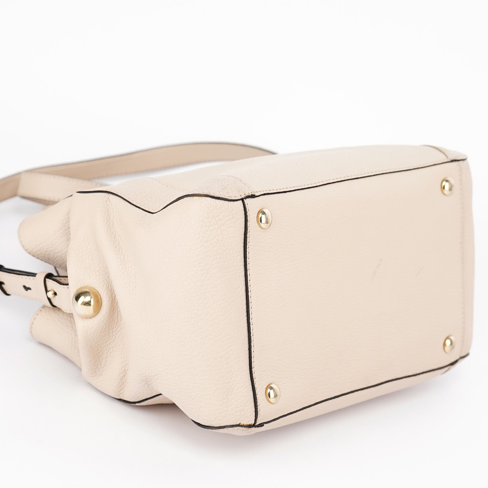 Chloé Beige Calfskin 2-Way Tote Bag