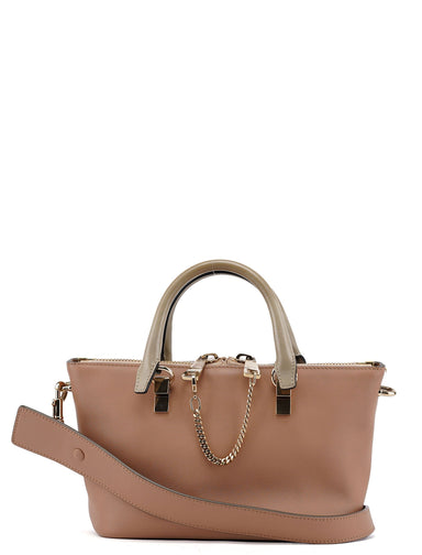 Chloé Beige Calfskin 2-Way Tote Bag