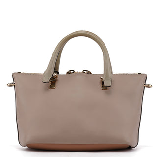 Chloé Beige Calfskin 2-Way Tote Bag