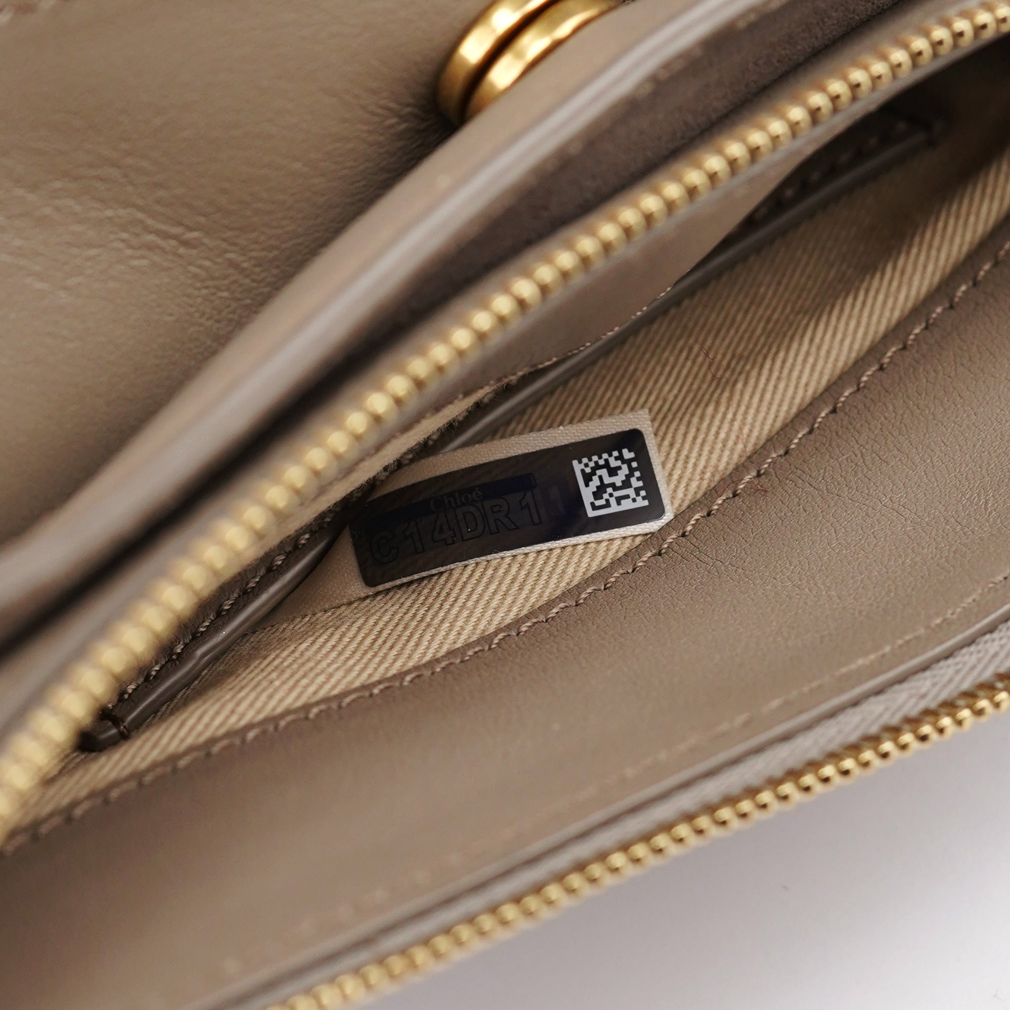 Chloé Beige Calfskin Crossbody Bag