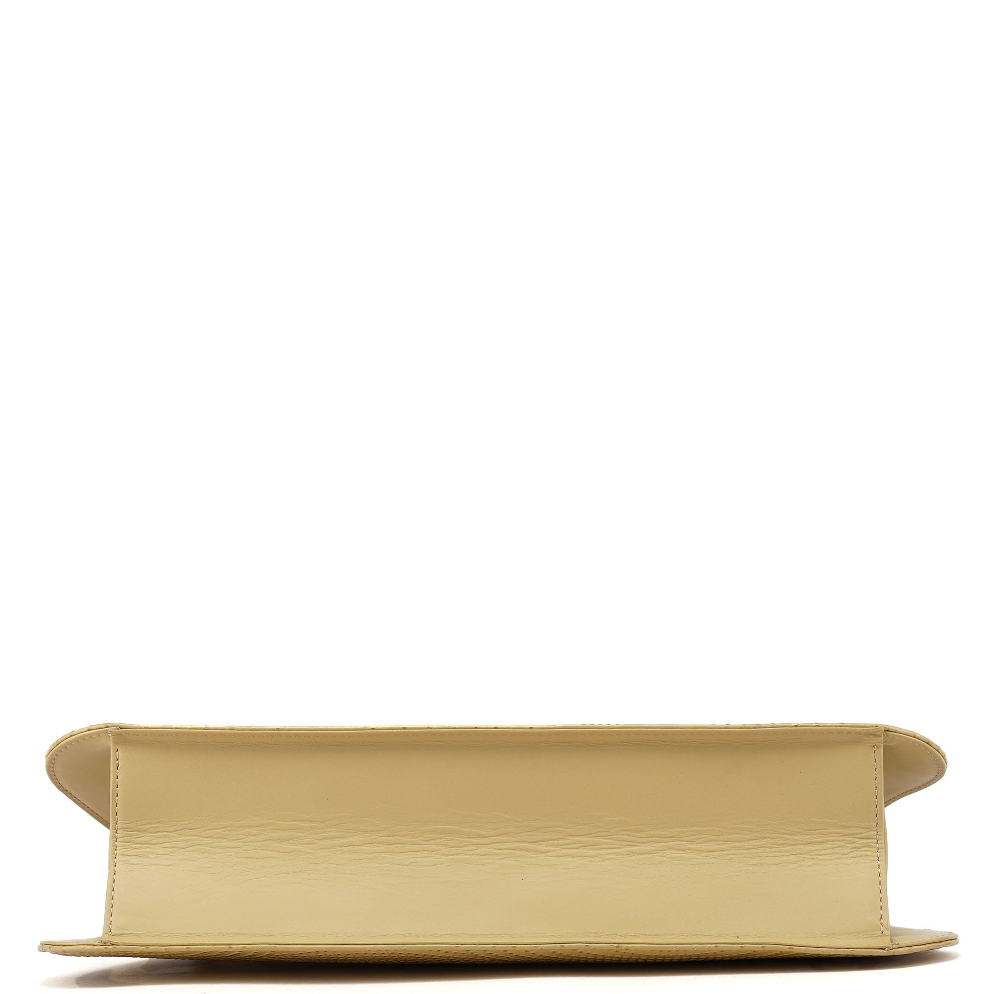 Chloé Beige Calfskin Embossed Leather Shoulder Bag
