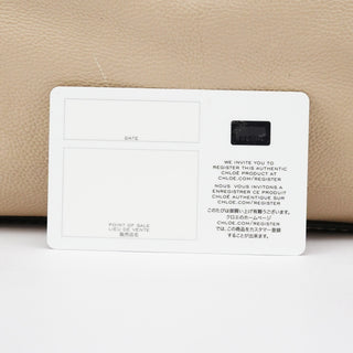 Chloe Beige Calfskin Leather Turnlock Bag