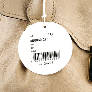 Chloe Beige Calfskin Leather Turnlock Bag