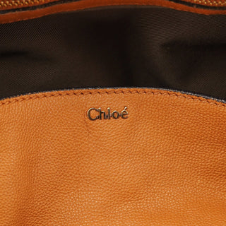 Chloé Beige Calfskin Turnlock 2-Way Bag