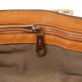 Chloé Beige Calfskin Turnlock 2-Way Bag