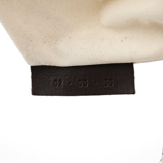 Chloe Beige Canvas Logo Flap Shoulder Bag