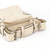 Chloe Beige Embossed Leather Camera Bag