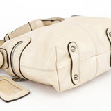 Chloe Beige Embossed Leather Camera Bag