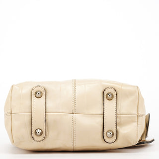 Chloe Beige Embossed Leather Camera Bag
