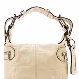 Chloe Beige Embossed Leather Camera Bag