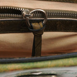 Chloé Borsa a mano Turnlock beige e verde