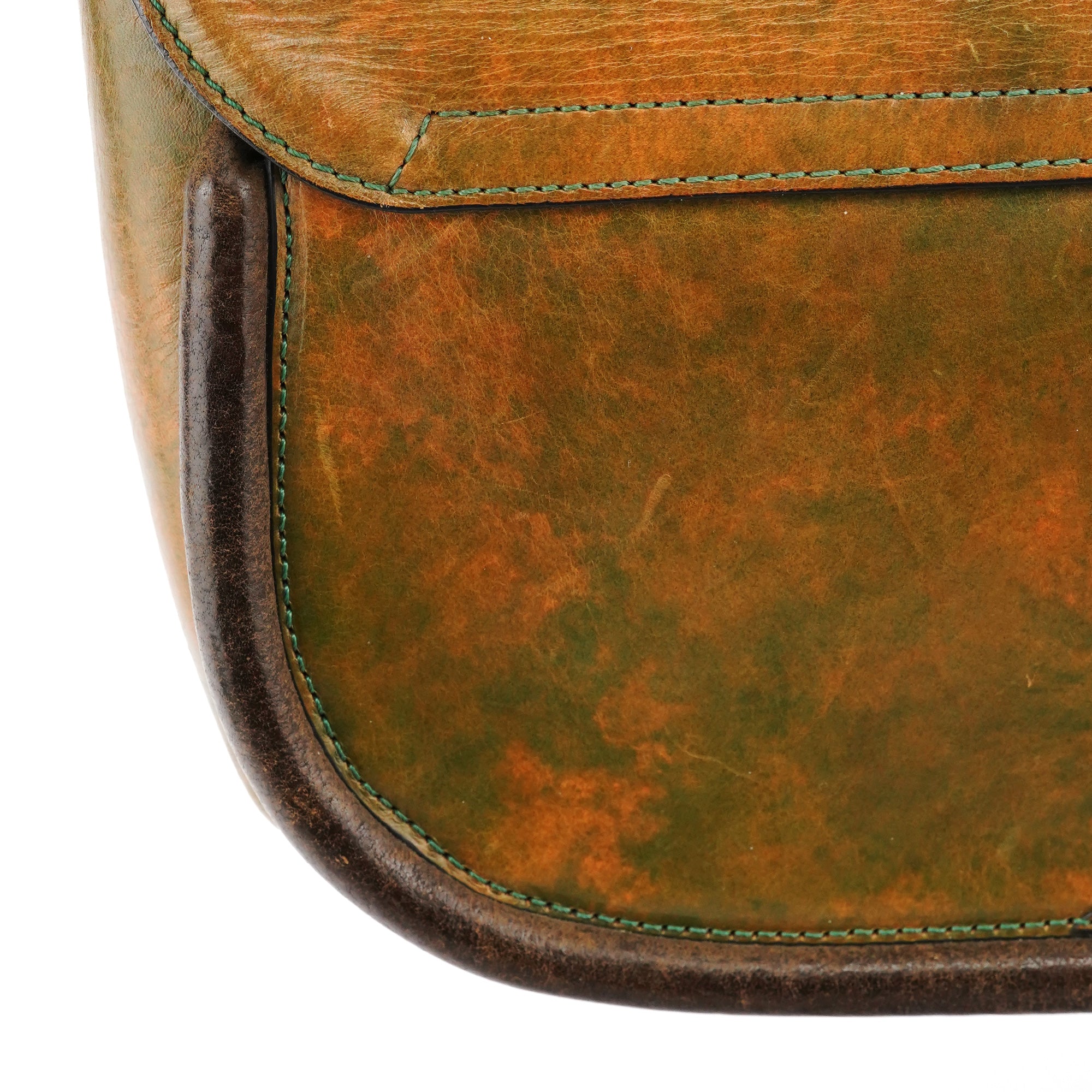 Chloé Borsa a mano Turnlock beige e verde