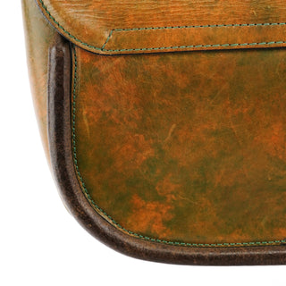 Chloe Beige Green Turnlock Top Handle Bag