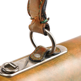 Chloe Beige Green Turnlock Top Handle Bag