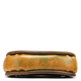 Chloe Beige Green Turnlock Top Handle Bag