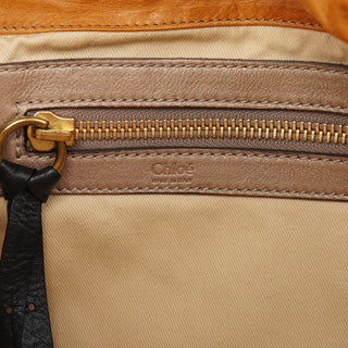 Chloé Beige Lambskin Bay Tote Bag