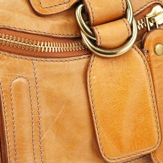 Chloé Beige Lambskin Bay Tote Bag