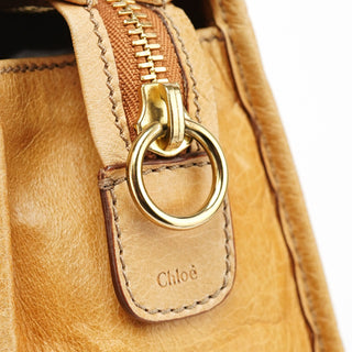 Chloé Beige Lambskin Bay Tote Bag