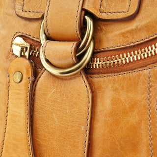 Chloé Beige Lambskin Bay Tote Bag