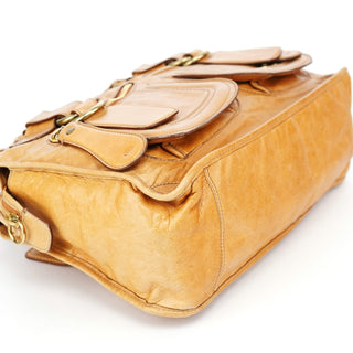 Chloé Beige Lambskin Bay Tote Bag