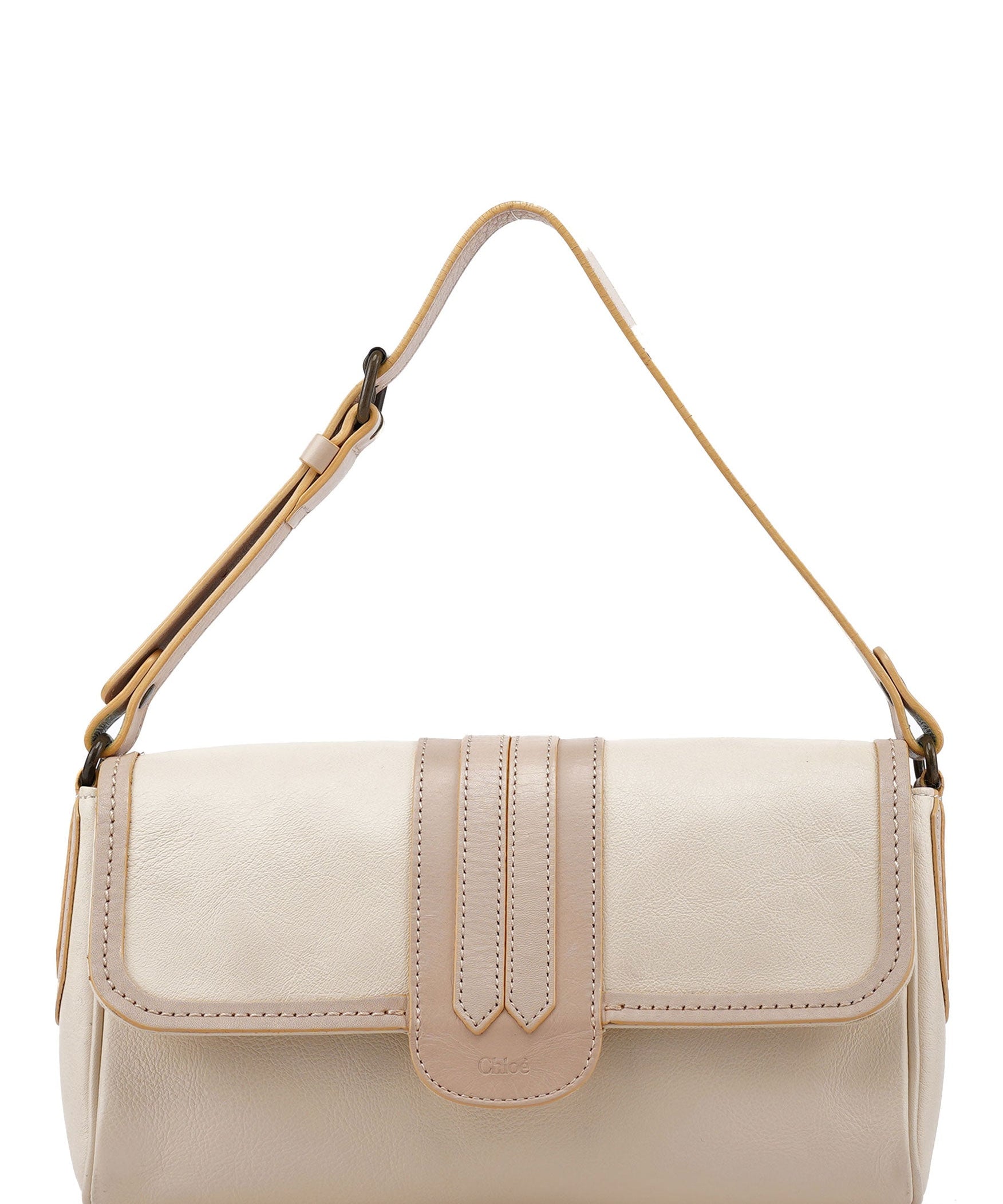 Chloé Beige Lambskin Hobo Shoulder Bag