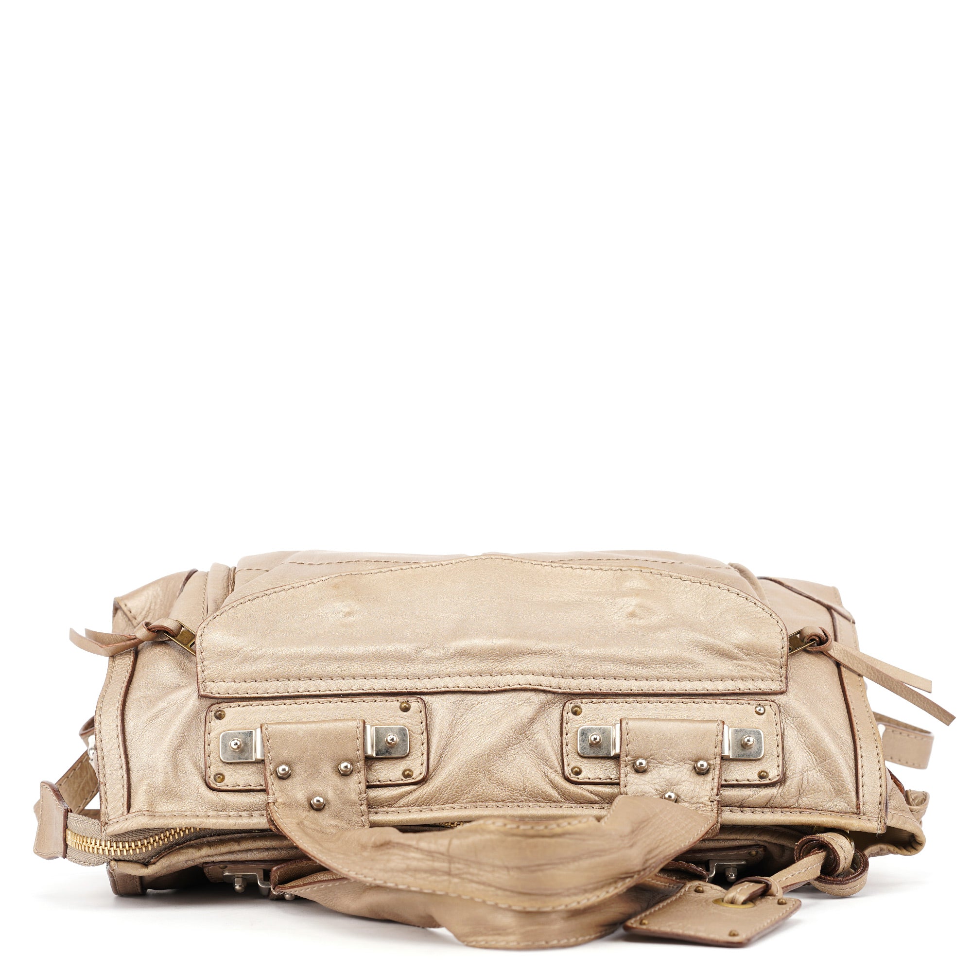 Chloé Beige Lambskin Leather Tote Bag