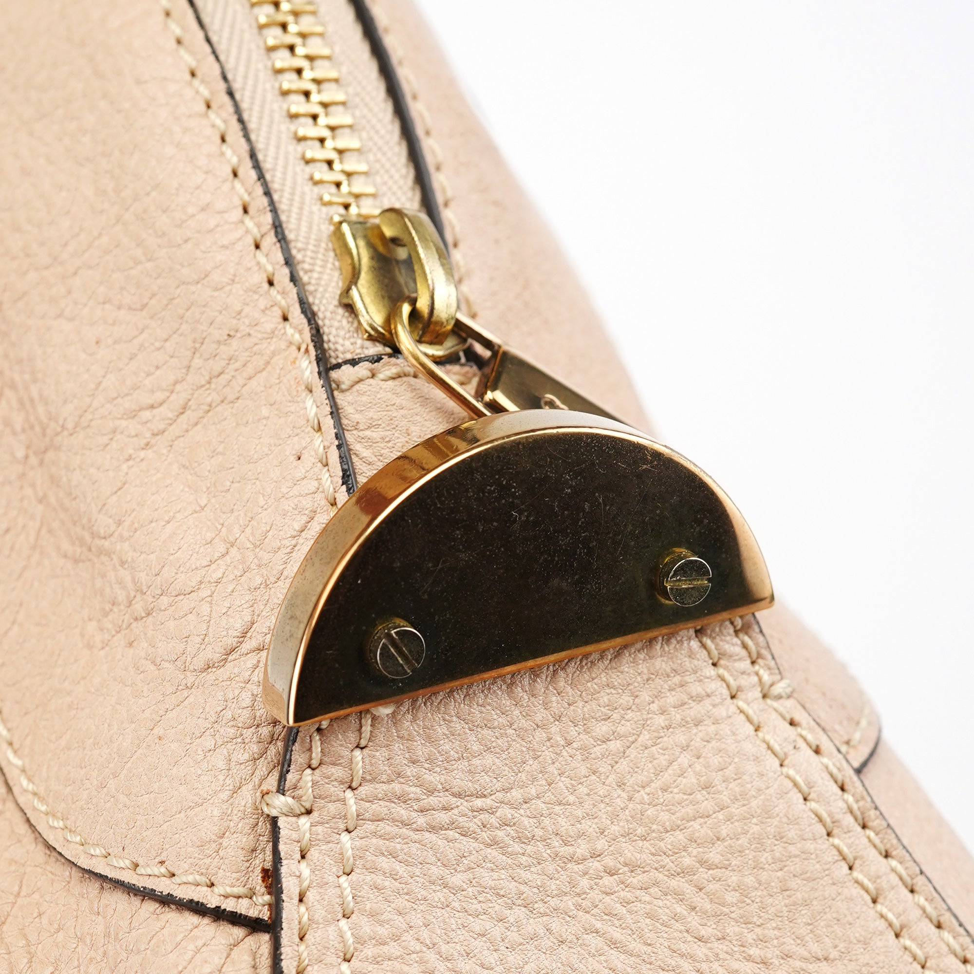 Chloé Beige Lambskin Leather Tote Bag