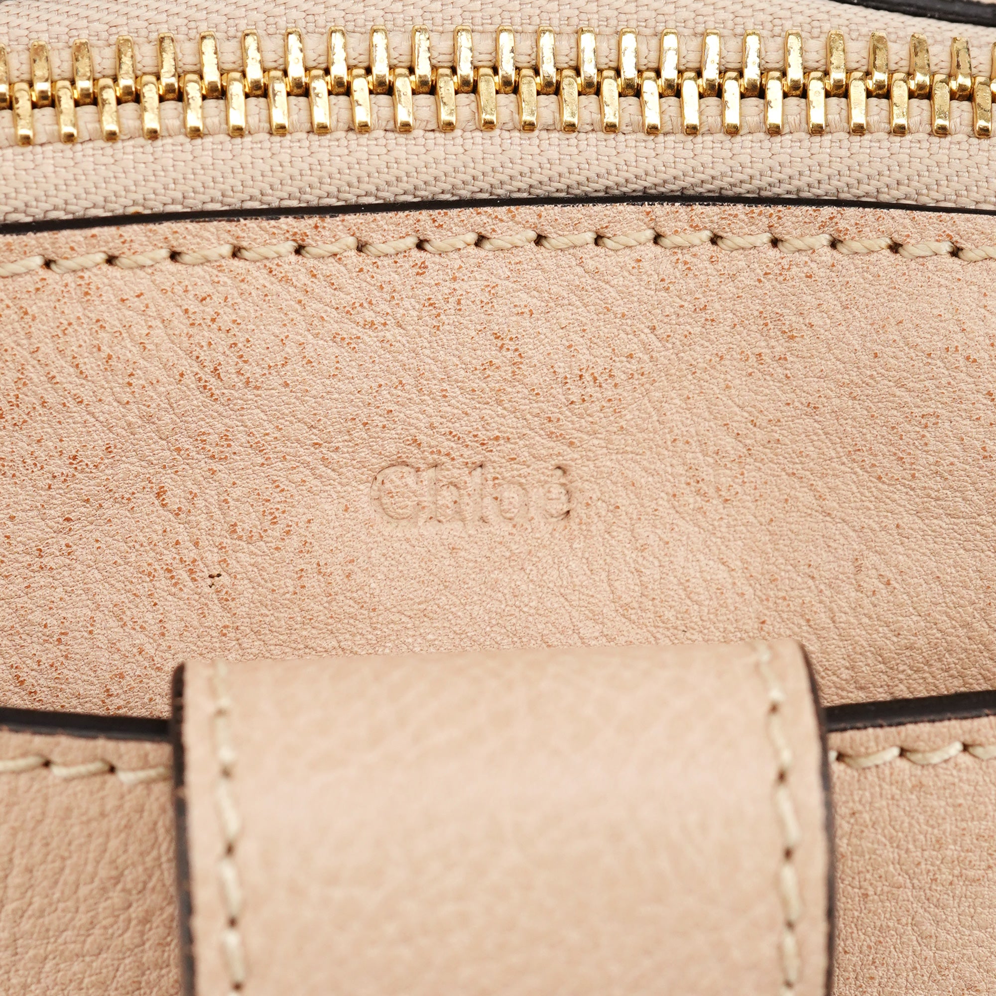 Chloé Beige Lambskin Leather Tote Bag