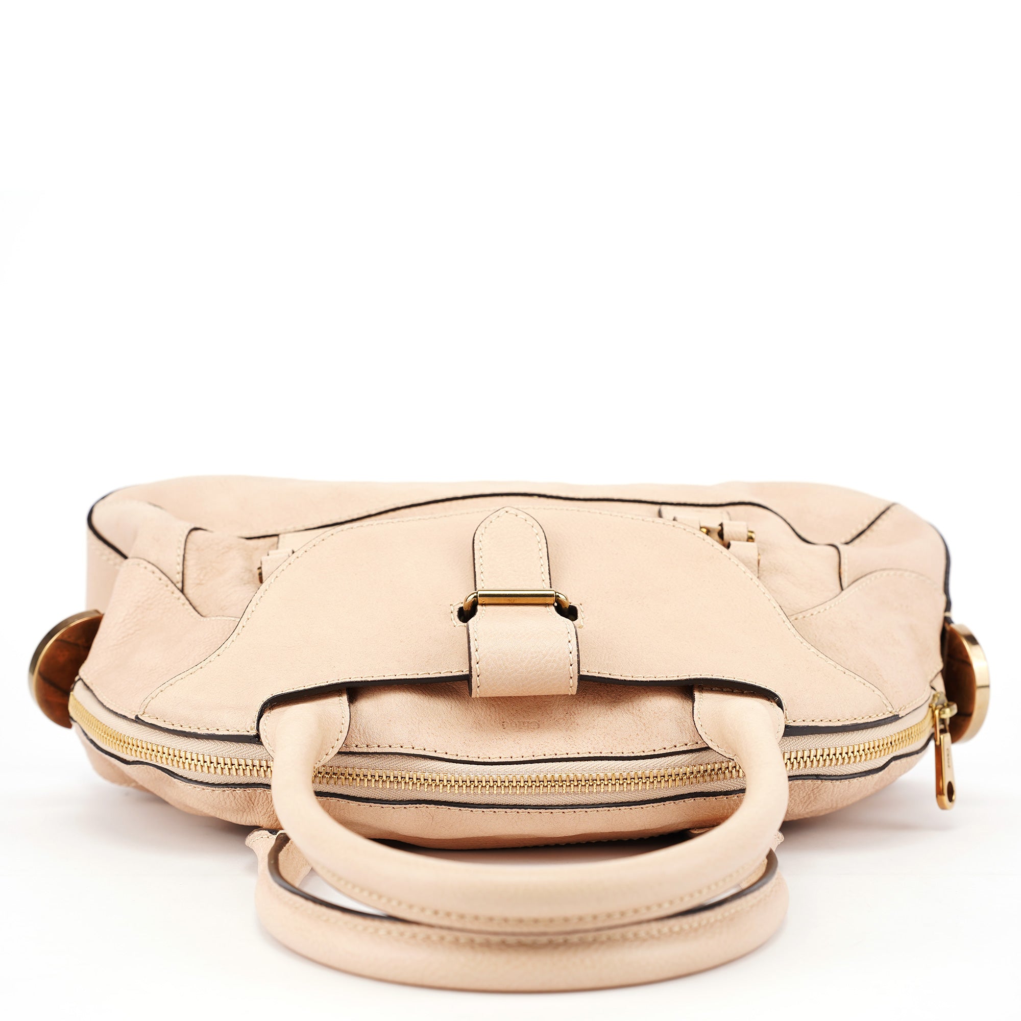 Chloé Beige Lambskin Leather Tote Bag