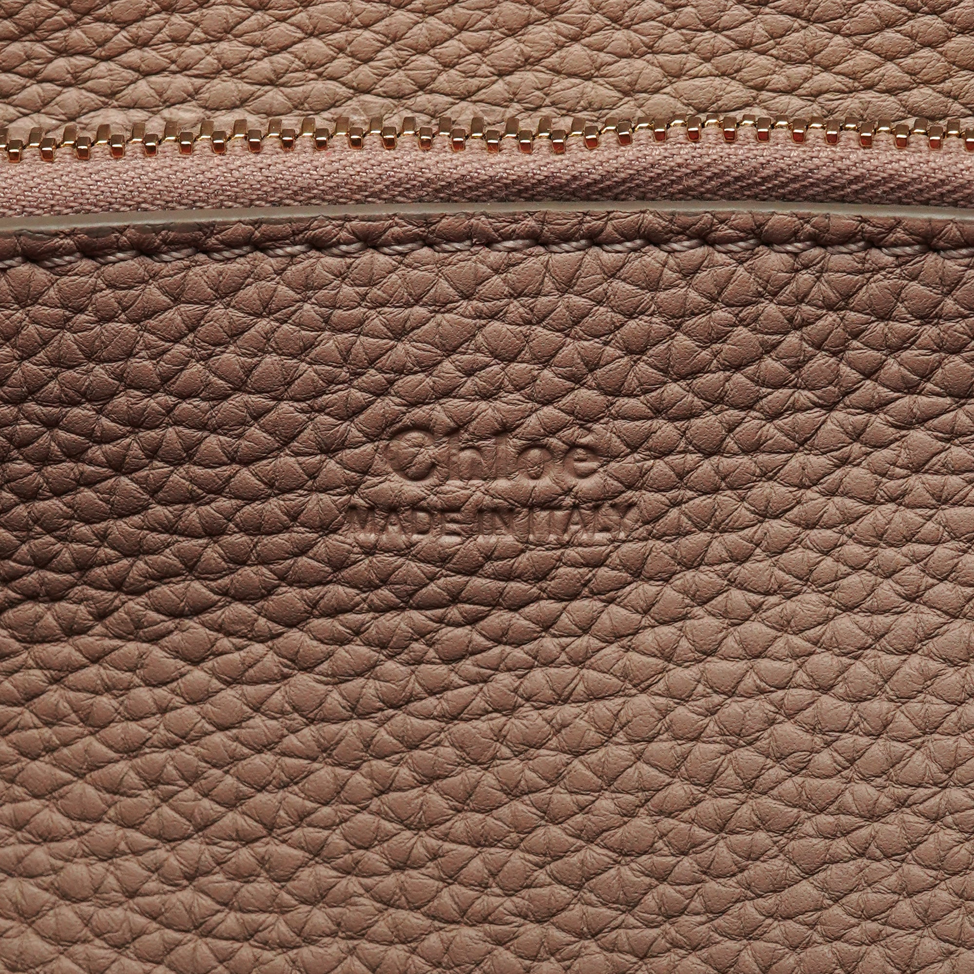 Chloé 2-Way Tasche aus Leder in Beige