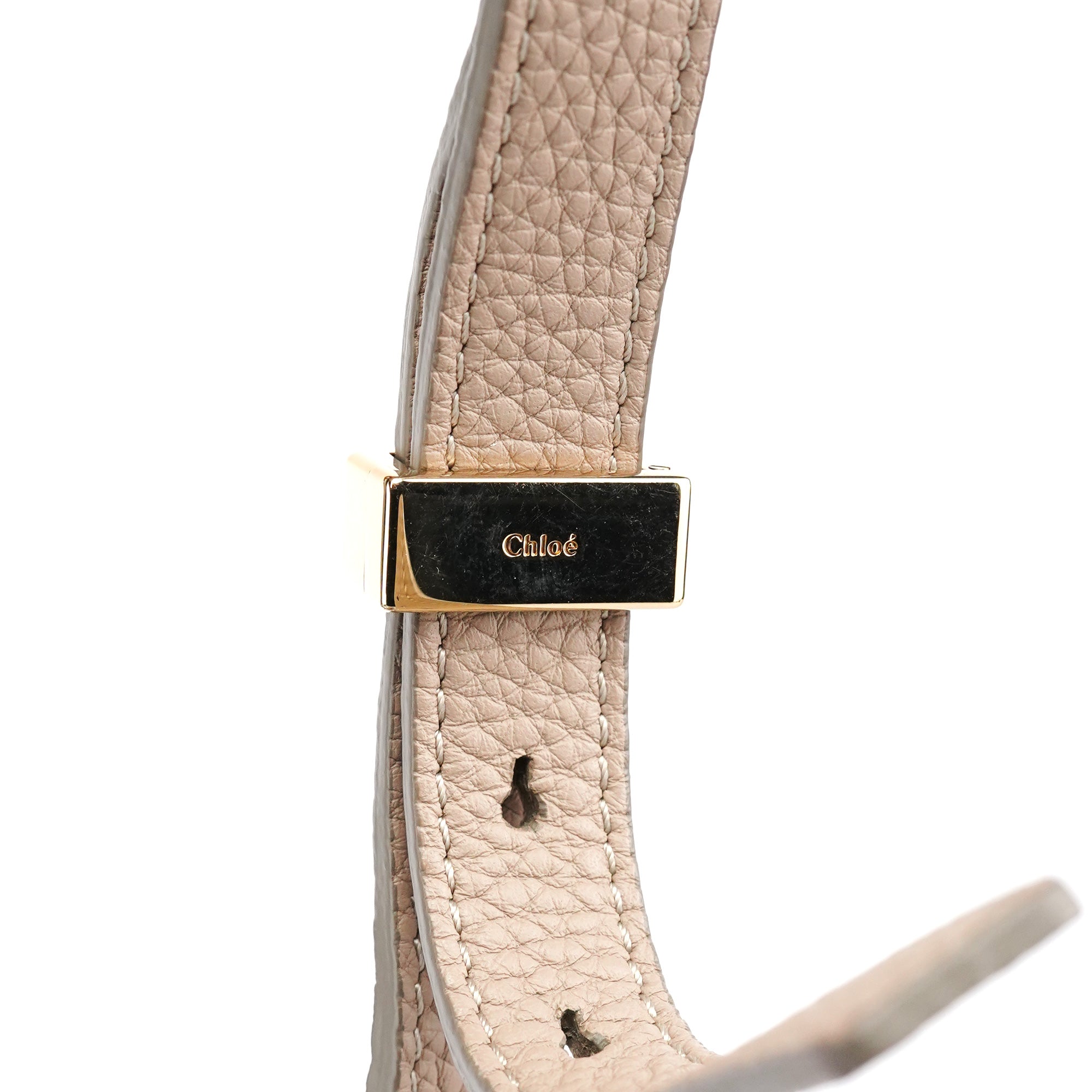 Chloé 2-Way Tasche aus Leder in Beige