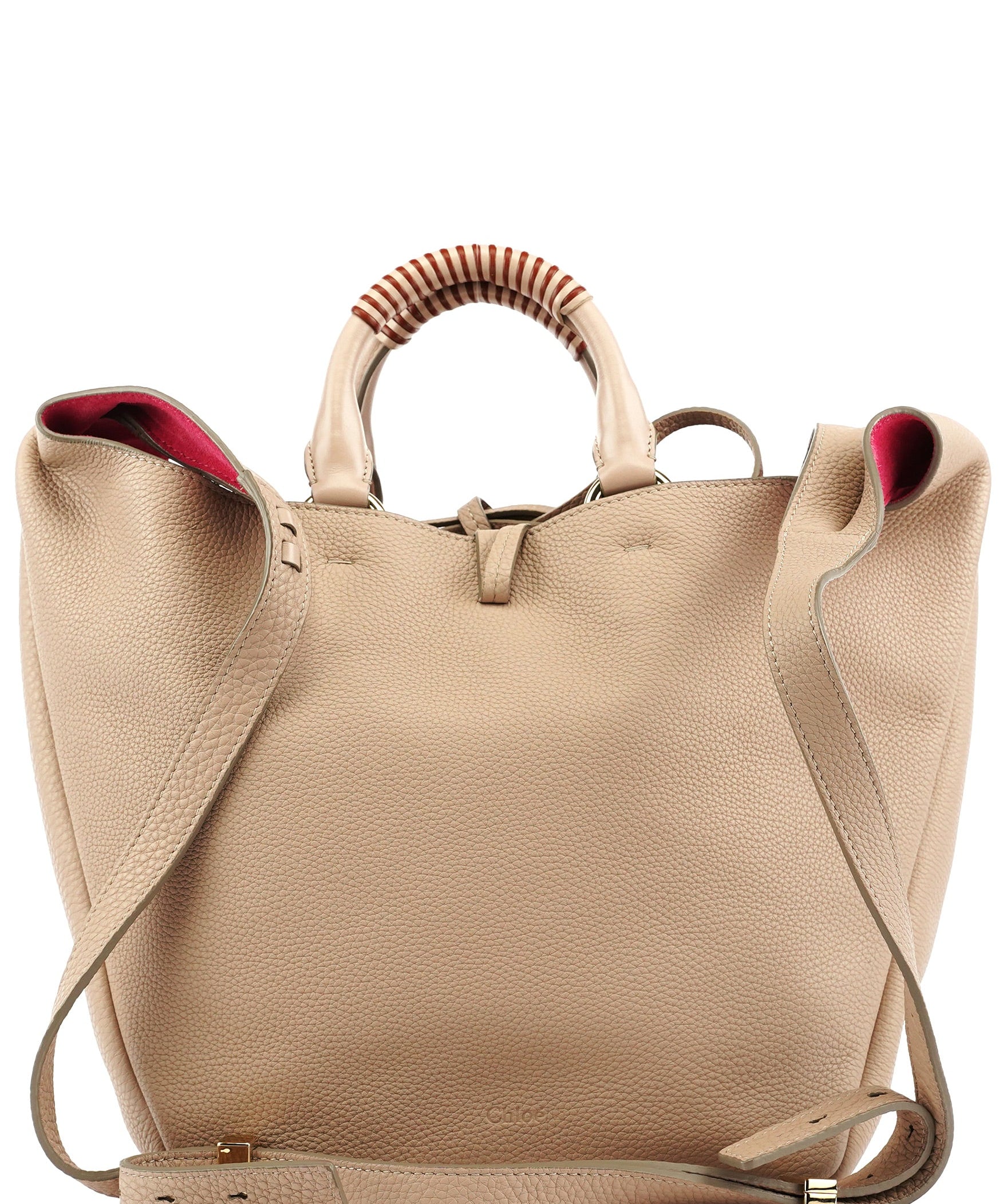 Chloe Beige Leather 2-Way Bag