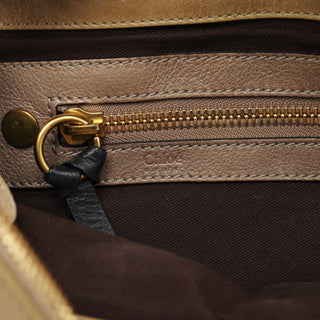 Chloe Beige Leather Bay 2-Way Tote Bag