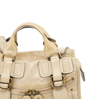 Chloe Beige Leather Bay 2-Way Tote Bag