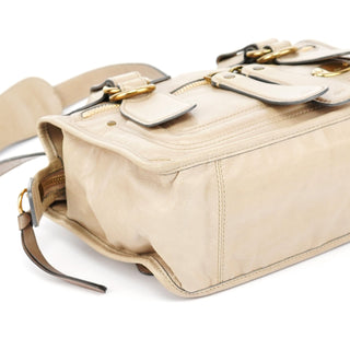 Chloe Beige Leather Bay 2-Way Tote Bag