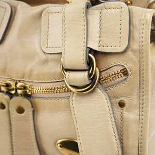 Chloe Beige Leather Bay 2-Way Tote Bag