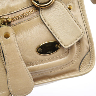 Chloe Beige Leather Bay 2-Way Tote Bag