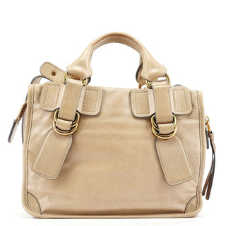Chloe Beige Leather Bay 2-Way Tote Bag